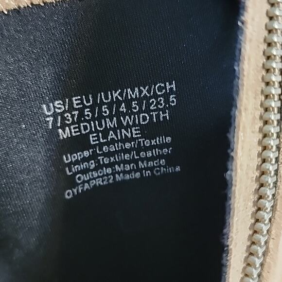 GENTLE SOLES BY KENNETH COLE STYLE ELAINE LEATHER/SUEDE ZIPP WOMAN SIZE 7.0 NWOB - Picture 4 of 16